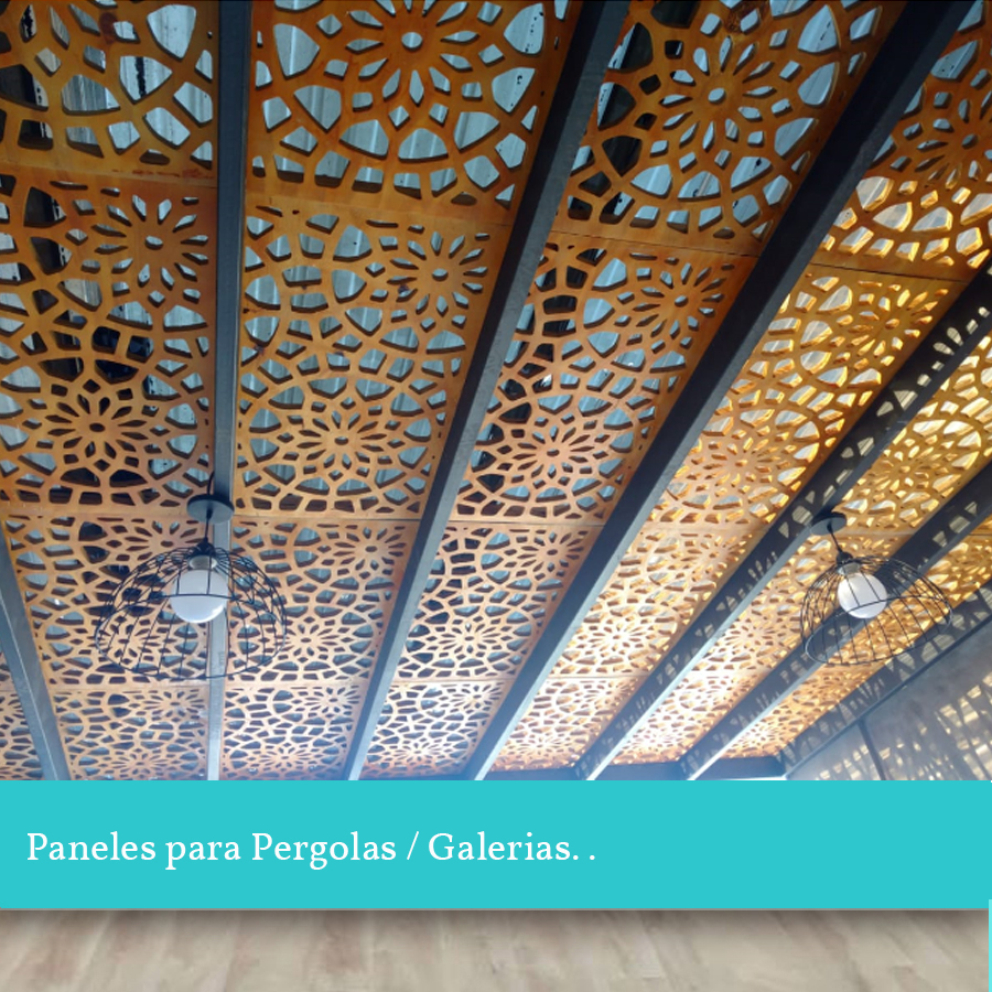 Paneles decorativos para exterior pérgola jardín terraza